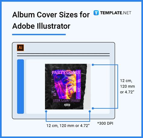 album cover size inches|album cover art dimensions.